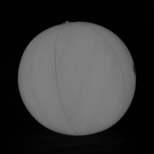 BALLON DE PLAGE LUMINEUX DEL - BLANC- 20" - 3 SECTIONS DE 3 BATTERIES AG13 INCLUSES & REMPLAÇABLES