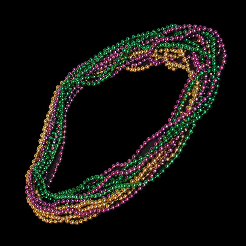 COLLIER MARDI GRAS - PAQUET DE 12