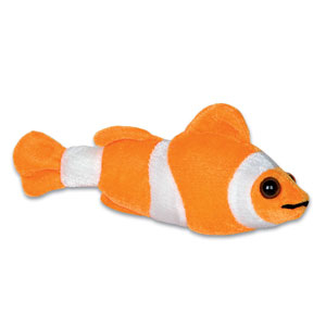 POISSON CLOWN EN PELUCHE 8" - PAQUET DE 12