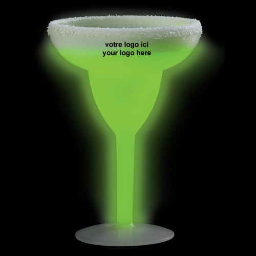 VERRE A MARGARITA GLOW - VERT #1154