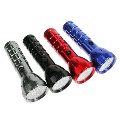 LAMPE DE POCHE 28 DEL - ASSORTIES - 3XAAA INCLUSES & REMPLAÇABLE