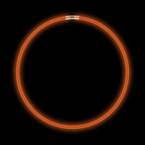 COLLIER LUMINEUX 22" - ORANGE - TUBE DE 50