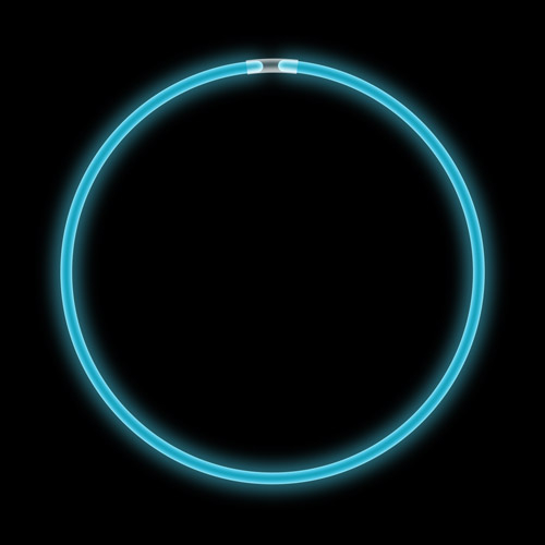 COLLIER LUMINEUX 22" - BLEU - TUBE DE 50