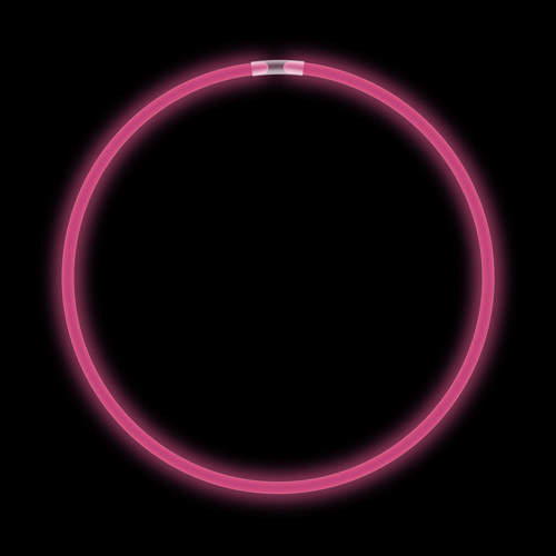 COLLIER LUMINEUX 22" - ROSE - TUBE DE 50
