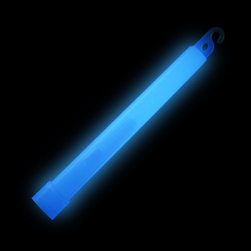 BATON LUMINEUX 6" - BLEU - PAQUET DE 25