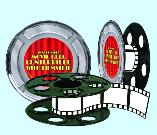CENTRE DE TABLE BOBINE DE FILM 9" (15' DE PELLICULE INCL.)