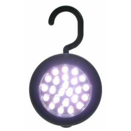 LAMPE CROCHET 24 DEL - ASSORTIES - 3 BATTERIES AAA INCLUSES & REMPLAÇABLES