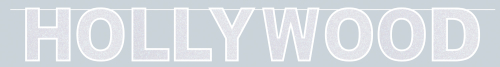 BANNIERE HOLLYWOOD SCINTILLANTE 8 1/2" X 8'
