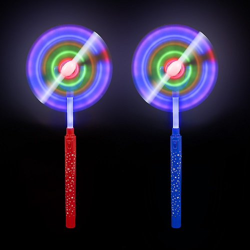 BAGUETTE HELICE PIVOTANTE DEL 15" - ASSORTIE - 3 BATTERIES AA INCLUSES & REMPLAÇABLES