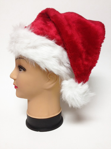 TUQUE DE PERE NOEL DE LUXE - PAQUET DE 12 #217