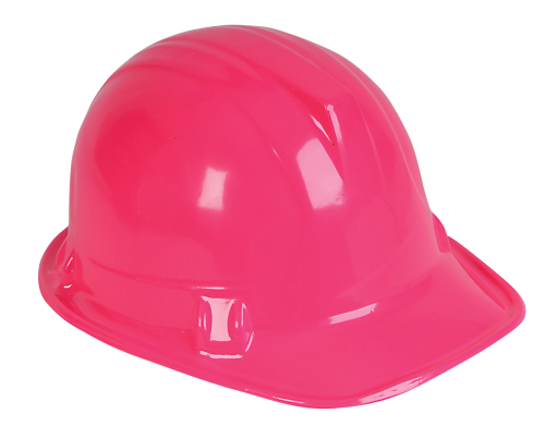 CHAPEAU DE CONSTRUCTION - ROSE - PAQUET DE 12