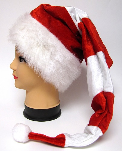 CANDY CANE SANTA HAT