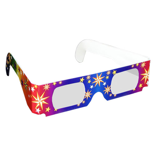 LUNETTES 3-D POUR EFFETS FEUX D'ARTIFICES - PAQUET DE 12