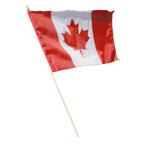 DRAPEAU DU CANADA 12" X 18" - PAQUET DE 12