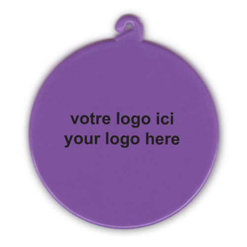 MEDAILLON CROCHET POUR COLLIER A FLEURS - MAUVE #397