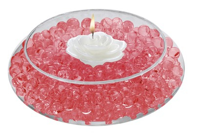 PERLES D'EAU DECORATIVES EN GEL - ROUGE - (½ OZ) - (DISC.) #404