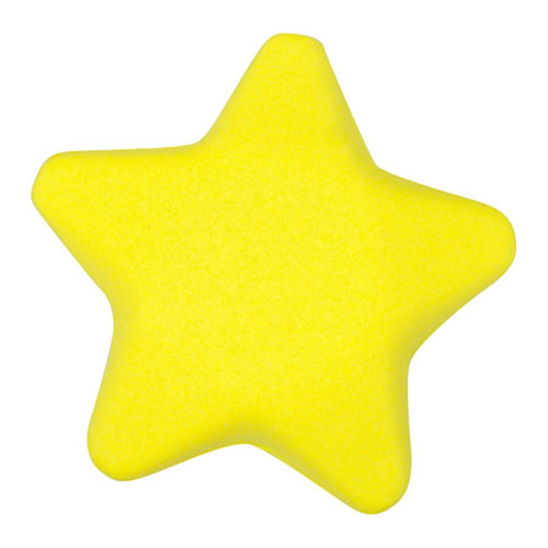 ETOILE ANTISTRESS 3" - JAUNE - PAQUET DE 12