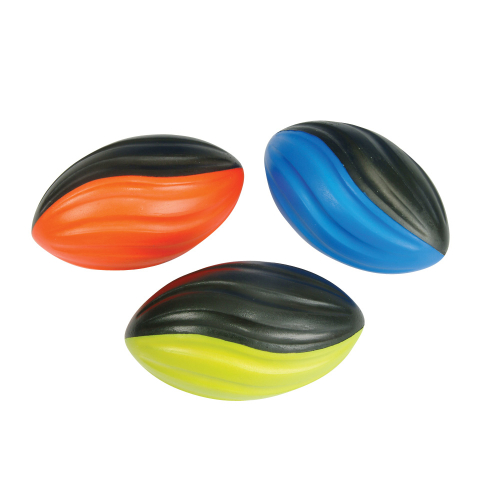 BALLON DE FOOTBALL EN MOUSSE 5" - 2 TONS - ASSORTIES