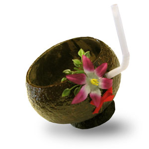 VERRE A COCKTAIL NOIX DE COCO 10 OZ.