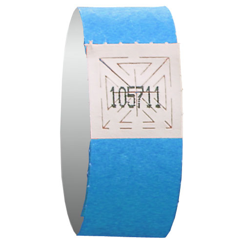 BRACELET D'ADMISSION BLEU PALE - 3/4" - PAQUET DE 500 UNITES