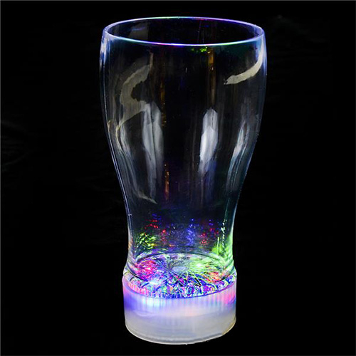 VERRE A SODA LUMINEUX DEL - MULTICOLORE - 3 BATTERIES AG13 INCLUSES & REMPLAÇABLES
