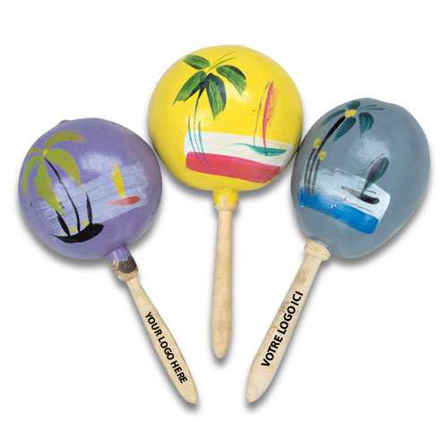 MARACAS MEXICAINS 9" - ASSORTIES - LA PAIRE #545