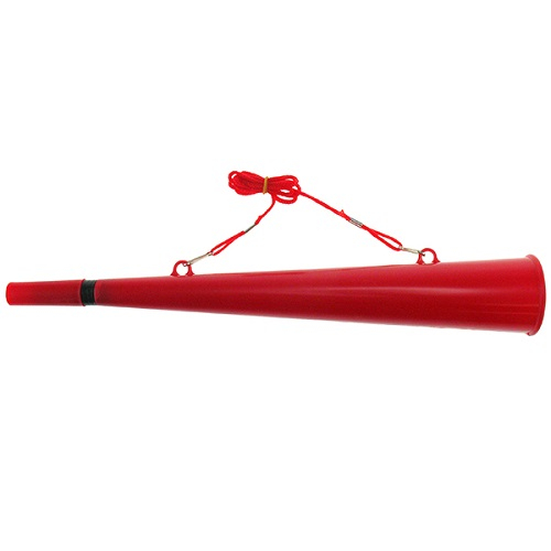 TROMPETTE AVEC SIFFLET 15" - ROUGE