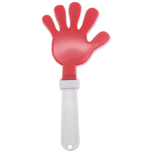 CLAQUE-MAIN EN PLASTIQUE 11" - ROUGE