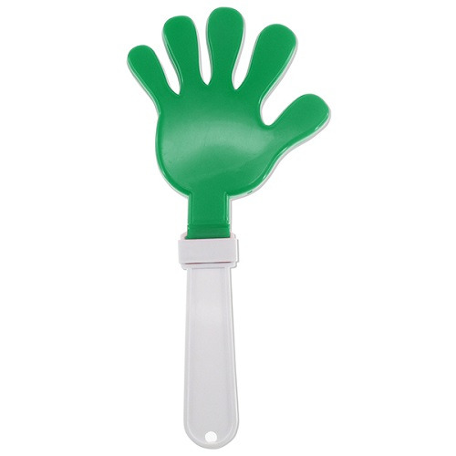 CLAQUE-MAIN EN PLASTIQUE 11" - VERT