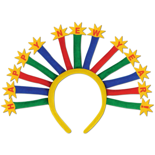 BANDEAUX HAPPY NEW YEAR - PAQUET DE 12