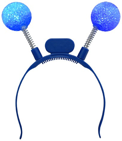 ANTENNES LUMINEUSES DEL BOULES-BLEUES- PAQUET DE 12-3 BATTERIES AG13 INCLUSES & REMPLAÇABLES