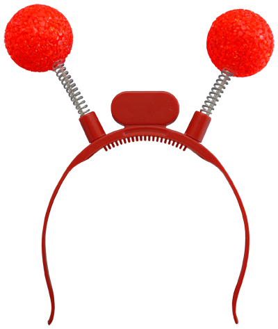 ANTENNES LUMINEUSES DEL BOULES-ROUGES -PAQUET DE 12 -3 BATTERIES AG13 INCLUSES & REMPLAÇABLES