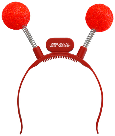 ANTENNES LUMINEUSES DEL BOULES-ROUGES -PAQUET DE 12 -3 BATTERIES AG13 INCLUSES & REMPLAÇABLES #83