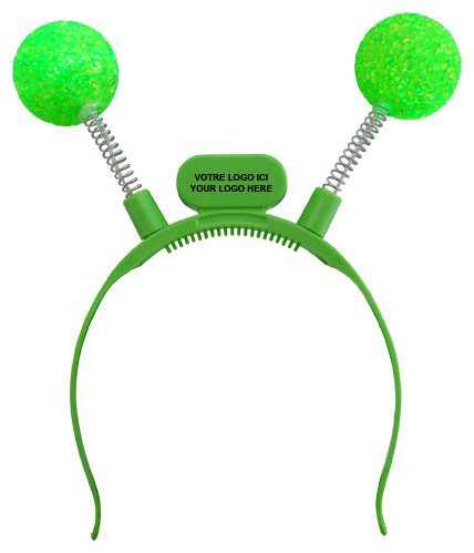 ANTENNES LUMINEUSES DEL BOULES-VERTES - PAQUET DE 12 -3 BATTERIES AG13 INCLUSES & REMPLAÇABLES #85